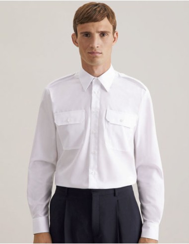 SEI-146760-Mens Pilot Shirt Regular Longsleeve